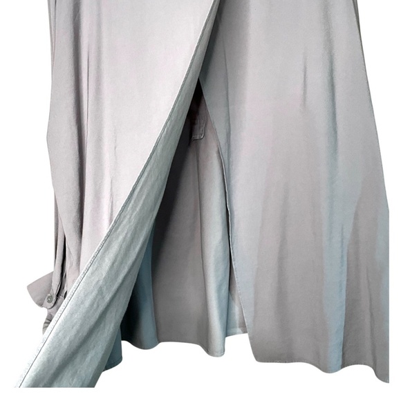 MIA INSPIRATION Cotton Blend Open Back Long Sleeve 1/2 Button Collared Shirt L - Picture 5 of 11